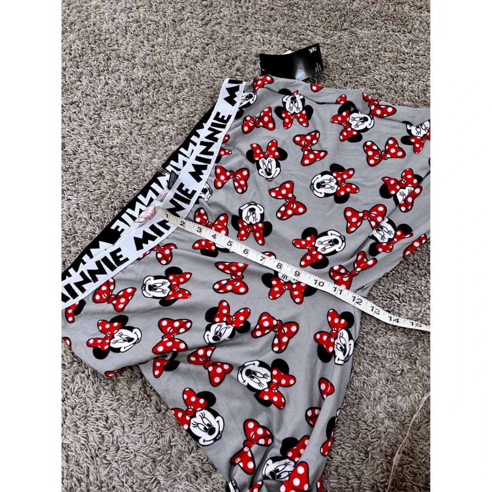 Soft Disney Minnie Mouse Pajama Pants Womens XL Gray Bow Sleepwear WS25PT305 NWT - Picture 4 of 8